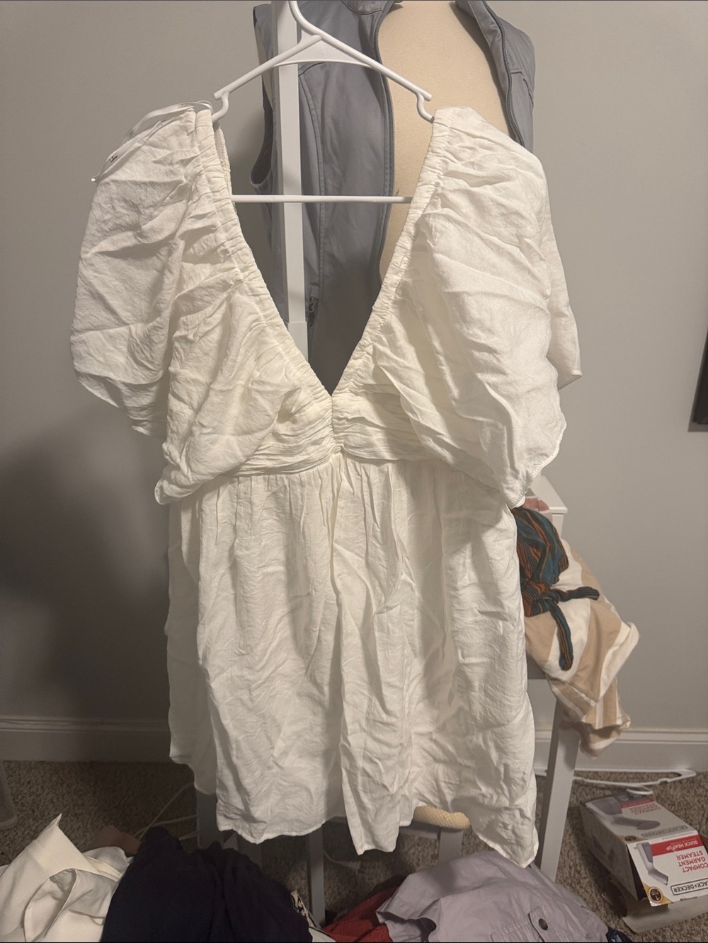 Lulu's White Ruffled Dress